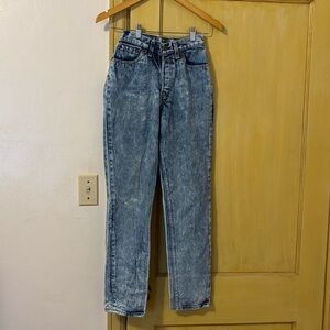 Vintage Levi’s Acid Wash Button Fly Jeans Size 3